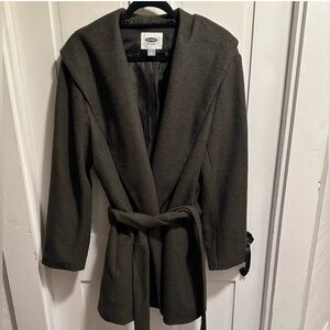 EUC Old Navy Shawl Collar Tie Waist Jacket - Large